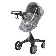 OmOm 嬰兒蕾絲推車蚊帳 豪華/標準型, 1個, 象牙白