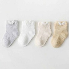 Hararoi 幼兒可愛蝴蝶襪子4雙組