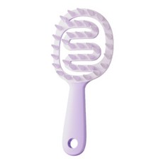 THE ZAKKA 頭皮經絡矽膠按摩刷, 1個, 紫色