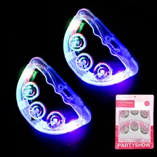 PARTYSHOW Livingda LED 手鼓 15cm, 混色, 2個