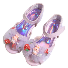 FROM'BEBE 女童莓果兔子草莓LED公主涼鞋