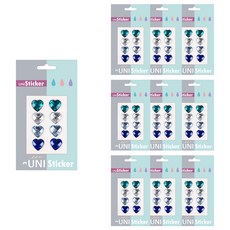 Uniart UNI 貼紙 4號, 混合顏色, 10個