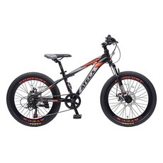 아텍스 2024년형 컴포트 2200D 알루미늄 22 디스크 MTB 자전거 미조립, 블랙레드, 1개