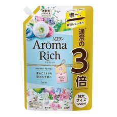 LION 獅王 Aroma Rich 新升級衣物香氛柔順精補充包 特大尺寸, 1.2L, 1包