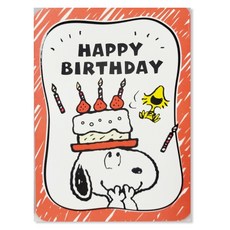 Hallmark 史努比立體生日祝賀卡 817114, 混色, 1個