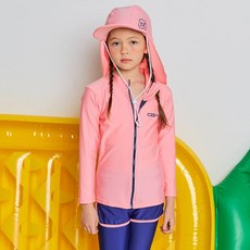 ICE SAND 女童拉鍊防曬衣水上緊身褲護頸帽套組 BR-233109