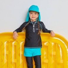 ICE SAND 女童拉鍊防曬衣水上緊身褲遮陽帽套裝 BR-233108