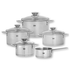 ELO 電磁爐Gallant IH鍋具組 5件組, 1套, 單色, 16cm寬羊水+16cm深羊水+20cm低羊水+20cm深羊水+24cm深羊水