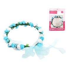 PARTYSHOW 新娘婚前派對 派對婚禮花冠, 1個, 白藍色