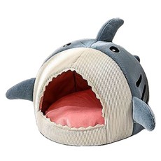 Nyangtemjeom 貓咪鯊魚躲藏屋, 藍色, 1個