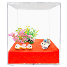 Rora Pet 入門沙子魚缸組合, 貓咪 紅色, 1套