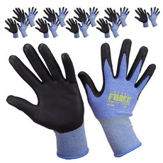 STEEL FORCE NBR觸感塗層手套雙手組 S, 混色, 10組