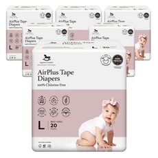 Applecrumby 原創黏貼型紙尿褲 男女通用, 120張, 大號(L)