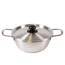 UNIQUE HOUSE HOME DECO IH電磁爐適用雙耳拉麵鍋, 銀色, 1個, 20cm