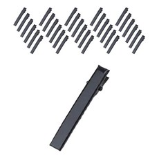 여성용 집게 헤어핀 DIY 만들기 부자재 사각 5cm, 블랙, 60개