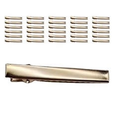 여성용 집게 헤어핀 DIY 만들기 부자재 사각 7cm, 골드, 60개