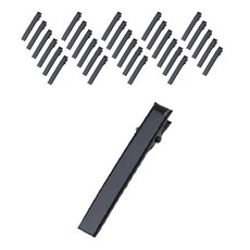 女性用鯊魚夾髮夾 DIY 製作材料 方形 7cm, 30個, 黑色