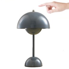 IYES 亮度可調整觸控式室內LED檯燈, 灰色