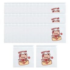 ABM 迷你卡通人物夾鏈袋 隨機出貨 50入組, 1套