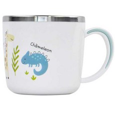 兒童 Animal Story 防滑不鏽鋼杯, 1個, 混合顏色, 280ml