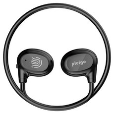PLEIGO 공기전도 무선 넥밴드 블루투스이어폰 N840 블랙 7시간