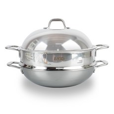 Lago 五層不鏽鋼壓花蒸籠 37 cm, 32cm, 1個