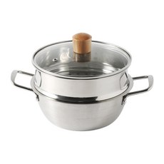 Maxcook 不鏽鋼 蒸鍋 IH電磁爐 拉麵 雙耳鍋套組, 1個, 18cm