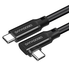 BARABOGO 三星Galaxy iPhone L型 USB3.2 Type-C轉Type-C GEN2 4k 高速傳輸線 20Gbps, 300cm, 1個, 黑色