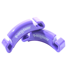 T-REX CASTER 手提購物袋減震矽膠提把, 紫色, 2個