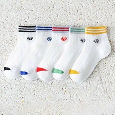 Hararoi幼兒用船型籃球襪 5雙組