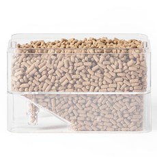 kmmmm 魚缸智能自動餵食器專用飼料桶 350ml, 1個