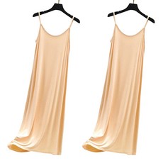 페이퍼먼츠 모달 슬립 통기성 미디 원피스 22157 B 2p 빅사이즈 포함