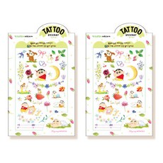 蠟筆小新紋身貼紙組, 花朵, 2套