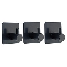 월드크린 스텐 후크 도구걸이 E타입, 블랙, 3개