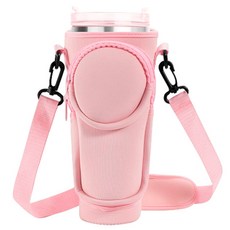 블럭마트 텀블러 컵 커버 900ml, 핑크, 1개