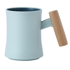 With Sense 感性木質握把漱口杯, 藍色, 1個