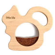 little life 幼兒木製亮粉松鼠原木教具, 木製, 1個