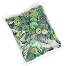 907cc 漂亮豆豆圓形DIY製作材料鈕扣組 尺寸隨機出貨, 軍綠色混合, 1套