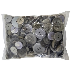 구공칠씨씨 예쁜 콩 둥근 DIY 만들기재료 단추 세트 사이즈 랜덤발송, 회색혼합, 1세트