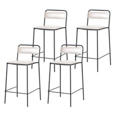 도리퍼니처 헤미쉬 바텐 의자, 아이보리, 4개
