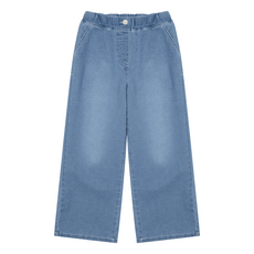 applepink 女童九分寬版石洗水洗牛仔褲 T302