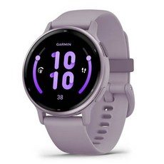 가민 비보액티브 5 웰니스 스마트워치, 메탈릭 오키드 오키드, 3.048cm, GPS + 블루투스