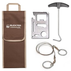 벅703 단조팩가방 + 팩제거기 + 줄톱 + 카드칼 4종세트, 혼합색상, 1세트