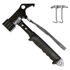 벅703 碳鋼鎚擊營槌 + 營釘拔除器 2件組, 混色, 1套