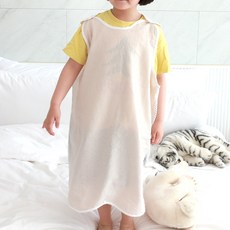 BEBE CHOUETTE 兒童粉彩亞麻網眼睡眠背心