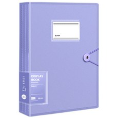 Kohimo A4 透明文件夾 4W145 80p, 1個, 紫色