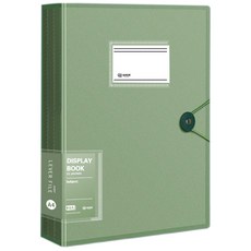 Kohimo A4 透明文件夾 4W145 80p, 1個, 綠色
