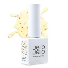 Jello Jello Milky 水磨石系列 碎片亮片凝膠指甲油, 10ml, JS-23 奶油脆片, 1個