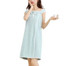 데이소이 빅 리본 샤워 가운 80 x 135 cm, 그린, 1개