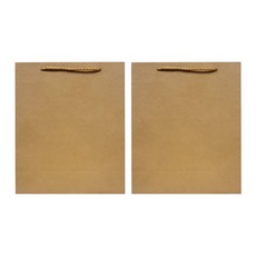 홀마크 쇼핑백 중, 크라프트, 2개